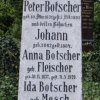 Botscher Peter 1831-1893 Fleischer Anna 1837-1929 Grabstein